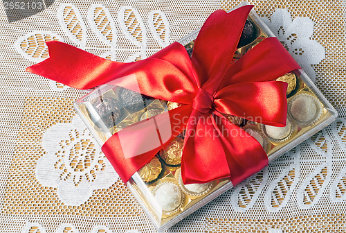Image of Gift for the holiday of New year, Christmas, Easter, birthday, a