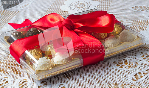Image of Gift for the holiday of New year, Christmas, Easter, birthday, a