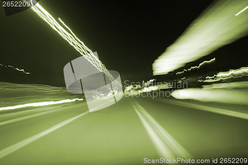 Image of Night on the road