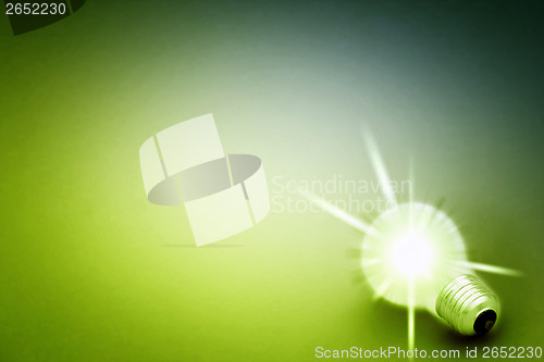 Image of Background with lit lightbulb