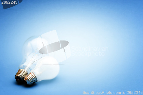 Image of Background with lit lightbulb