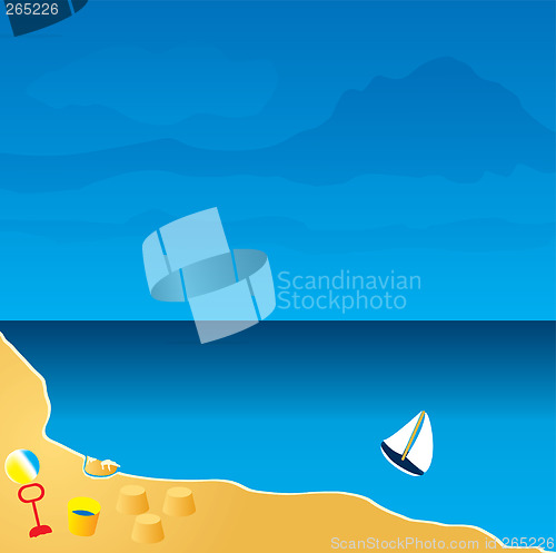 Image of beach relaxing
