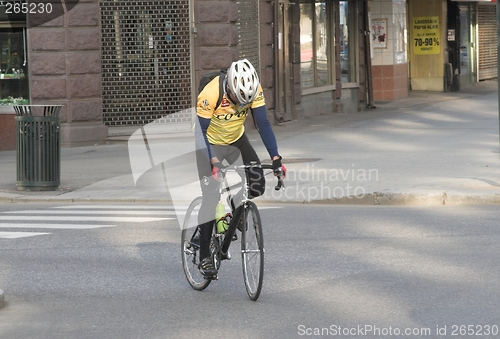 Image of On bicycle