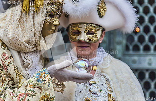 Image of Disguised Couple with Magic Ball