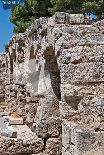 Image of The ancient wall of the Acropolis.