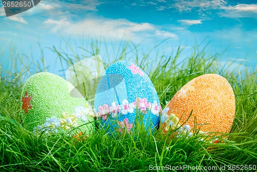 Image of Decorated easter eggs