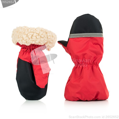 Image of Children's autumn-winter mittens