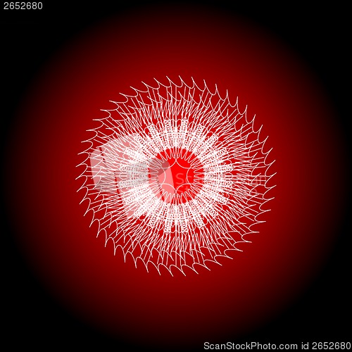 Image of red Decorative design certificate elements. guilloche Patterns set