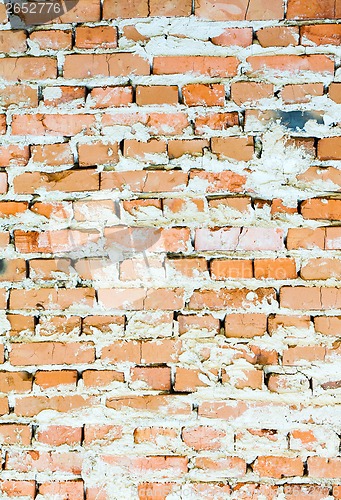 Image of Background of red brick wall pattern texture
