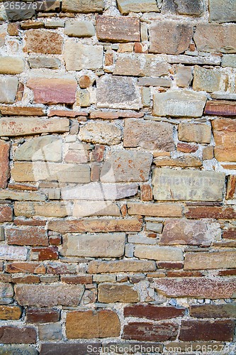 Image of wall of stones as a texture