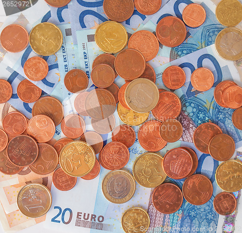 Image of Euros coins and notes