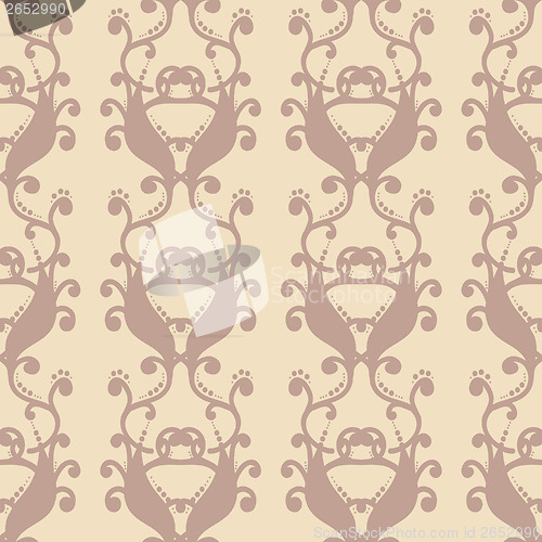 Image of neutral floral background. swirl and curve