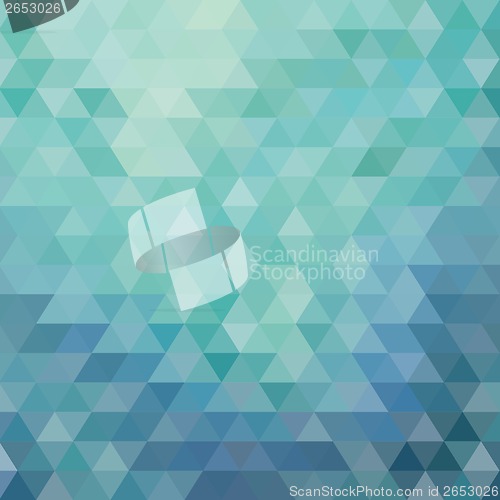 Image of Abstract blue background triangular