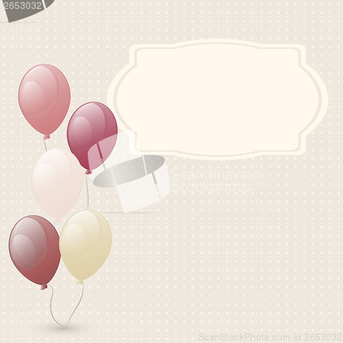 Image of Greeting card with balloon