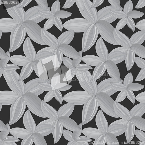 Image of monochrome abstract background with flower