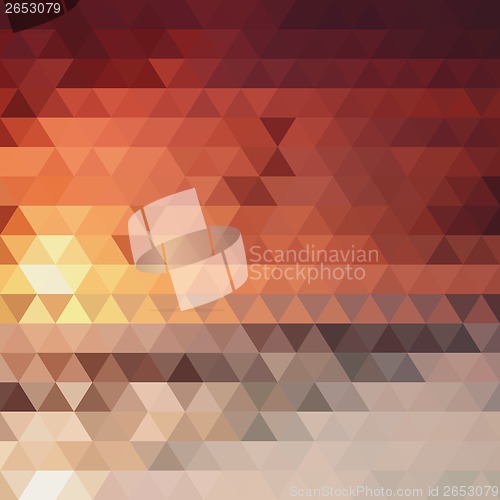 Image of background of the triangles  fiery color