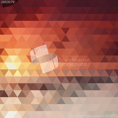Image of background of the triangles  fiery color
