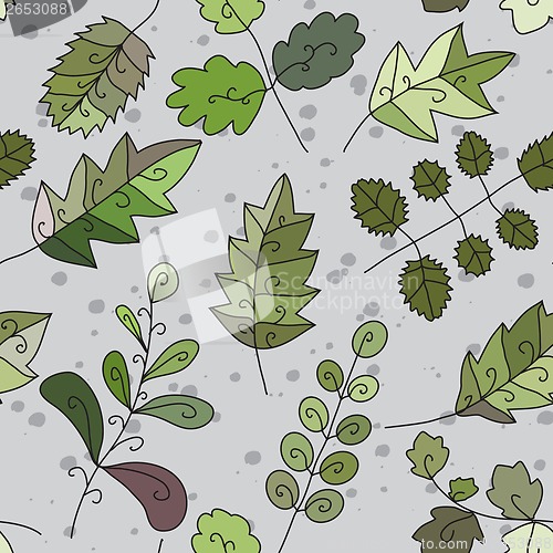 Image of plant texture of the leaves on a gray background