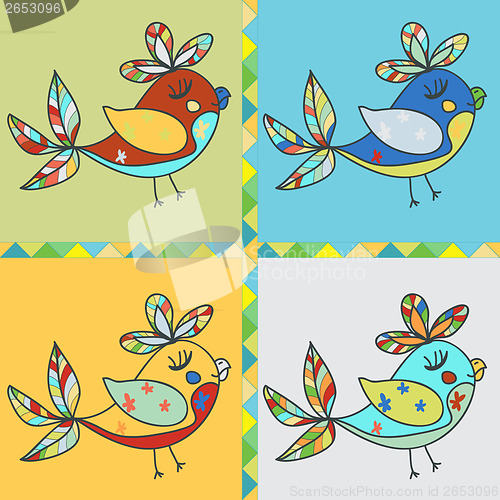 Image of background with bird parrot
