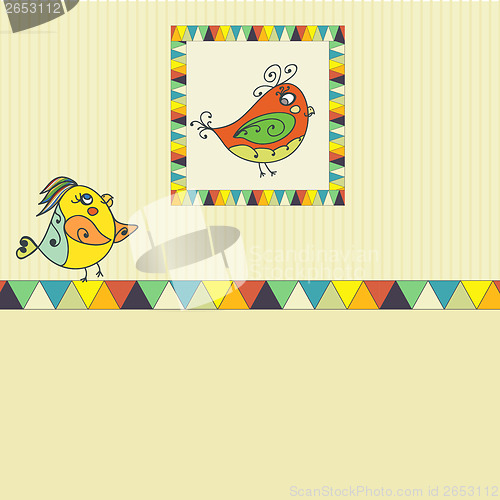 Image of background with bird parrot