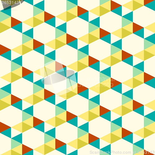 Image of seamless pattern of triangle