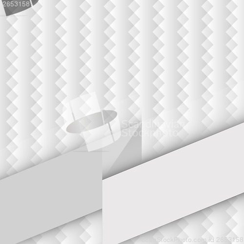 Image of white geometric pattern with zigzags