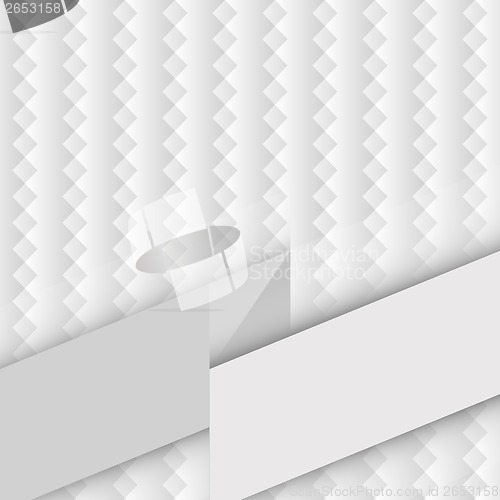 Image of white geometric pattern with zigzags