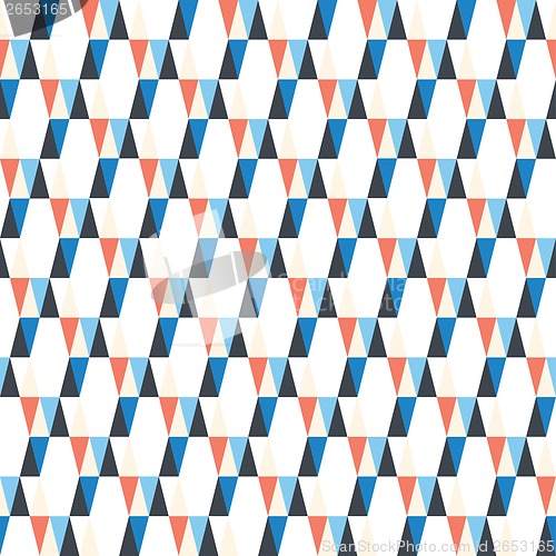 Image of seamless pattern of triangles