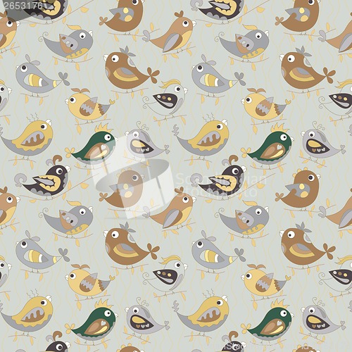 Image of Parrot  seamless colorful pattern