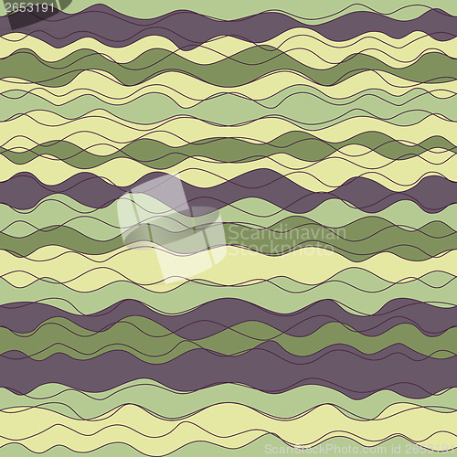 Image of lilac, violet, green  wave