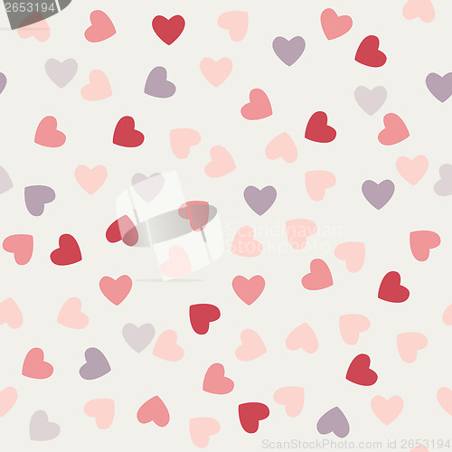 Image of the pattern of hearts to Valentine