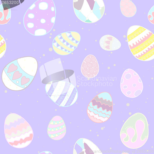 Image of Seamless texture of decorative eggs