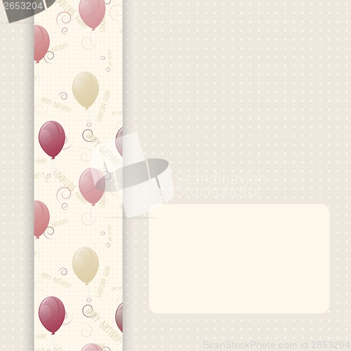 Image of Greeting card with balloon