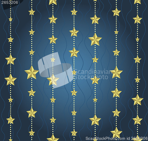 Image of background with garlands of stars