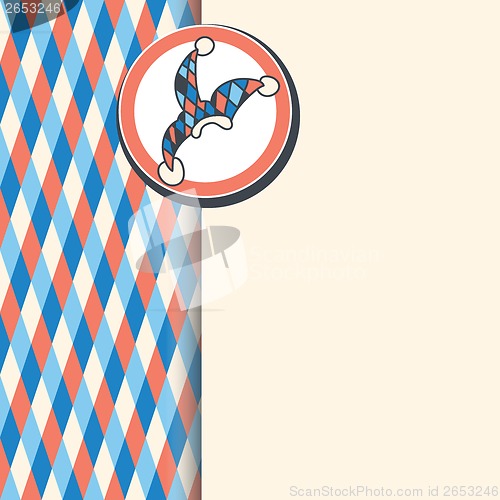 Image of triangles with the clown hat