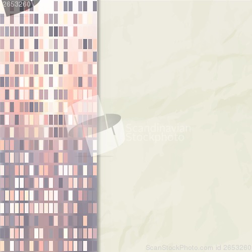 Image of background of paper and small squares mosaic