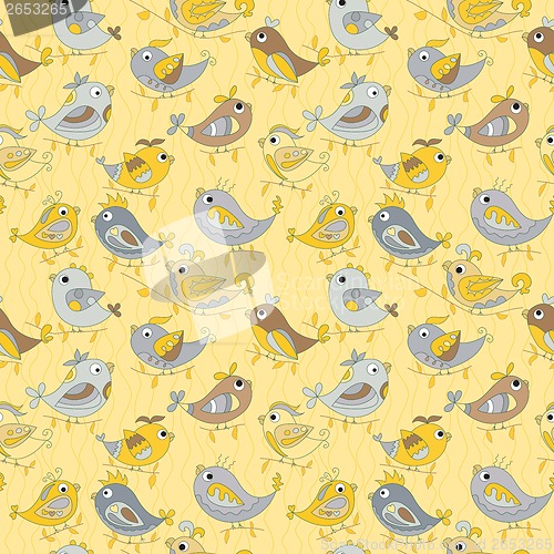 Image of Parrot  seamless colorful pattern