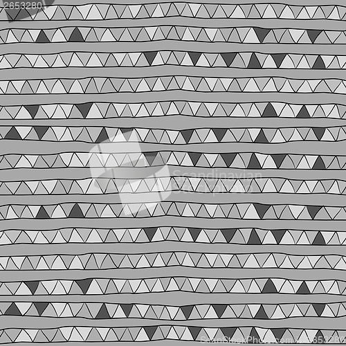 Image of monochrome pattern of  triangles