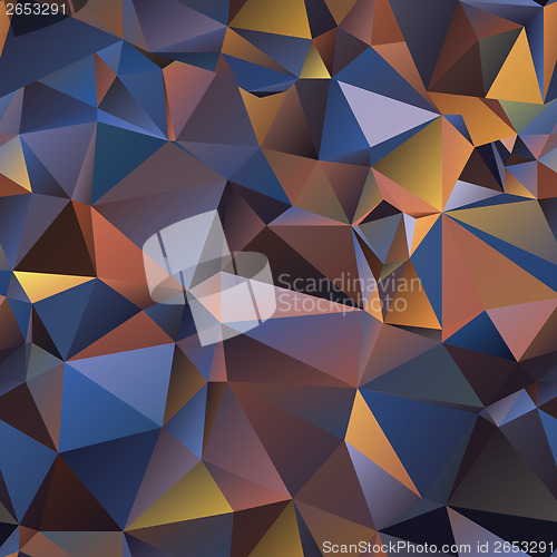 Image of triangle. gradient  illusion of volume