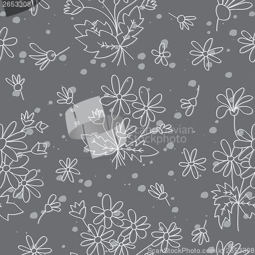 Image of Seamless texture with a silhouette