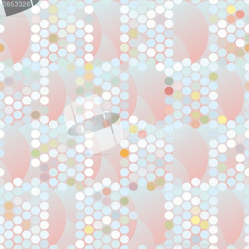 Image of color background of circles and dots