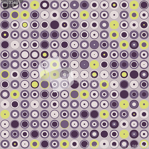 Image of seamless texture of circles and dots