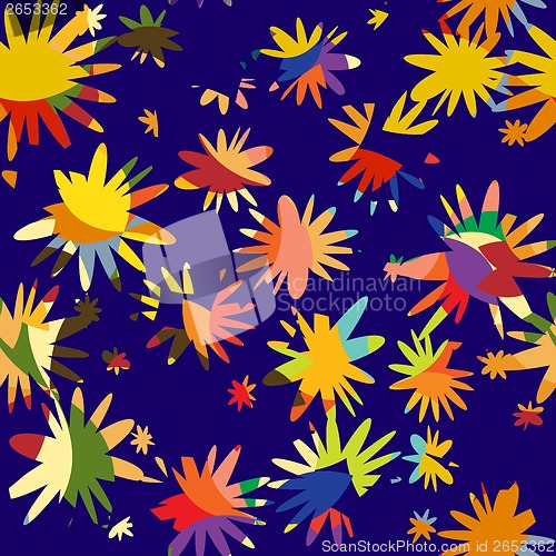 Image of  pattern from abstract to flowers and petals