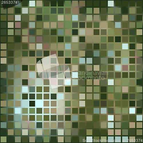 Image of dark green background of small squares