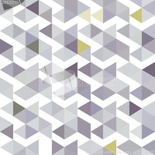 Image of pattern of gray triangles with a lilac shade