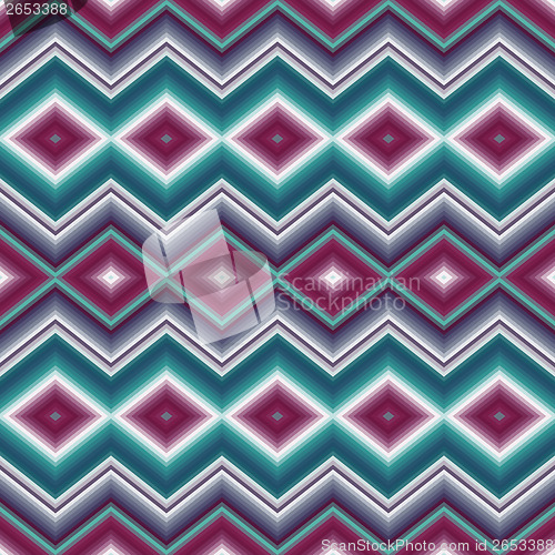 Image of seamless ethnic ornament  Zigzag