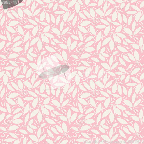 Image of pink texture with berry and flower silhouette