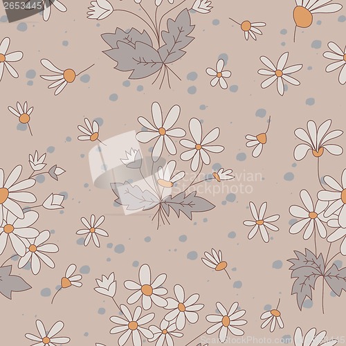 Image of Seamless textures with flowers