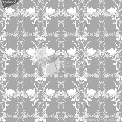 Image of neutral floral background. swirl and curve