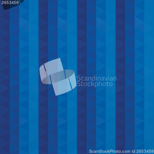 Image of Blue triangles  striped pattern